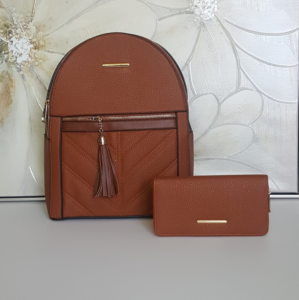 Backpack Set Brown Color